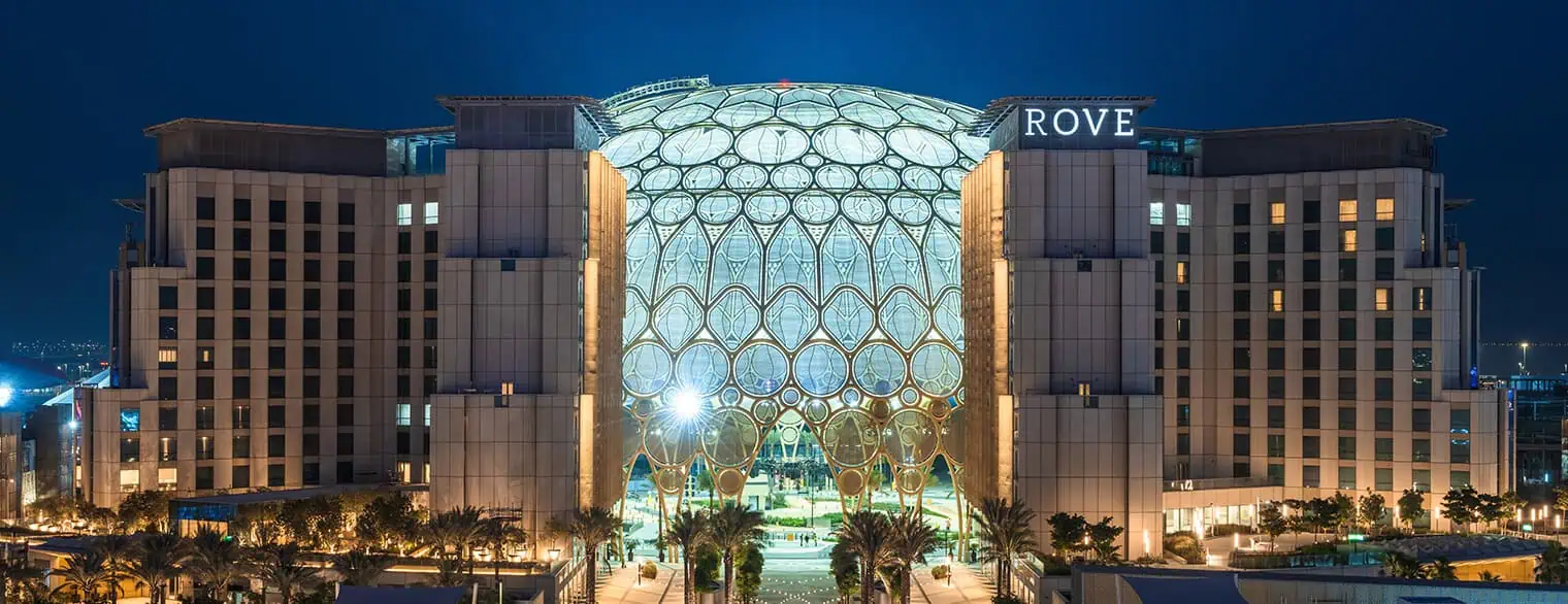 Exterior of Rove Expo City hotel